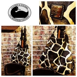 Dooney & Bourke Giraffe Print Large Hobo Bag